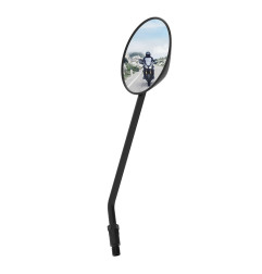 OXFORD LUSTERKO UNIWERSALNE ROUND PRAWE/LEWE M10X1,25 PRAWY GWINT KOLOR CZARNY