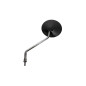BIKETEC PARTS LUSTERKO LEWE UNIWERSALNE BEZ HOMOLOGACJI (M8/1,25) GWINT PRAWY, KOLOR CZARNY