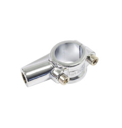 EMGO UCHWYT LUSTERKA Z OBEJMĄ NA KIEROWNICĘ CHROMOWANY 22MM (7/8") (OTWÓR 10MM)