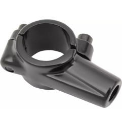 EMGO UCHWYT LUSTERKA Z OBEJMĄ NA KIEROWNICĘ 22MM (7/8") KOLOR CZARNY (WZÓR YAMAHA)(LEWY GWINT)