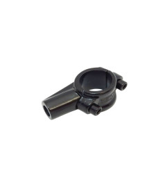 EMGO UCHWYT LUSTERKA Z OBEJMĄ NA KIEROWNICĘ 22MM (7/8") KOLOR CZARNY (WZÓR YAMAHA)(LEWY GWINT)