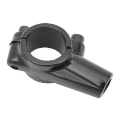 EMGO UCHWYT LUSTERKA Z OBEJMĄ NA KIEROWNICĘ 22MM (7/8") KOLOR CZARNY (OTWÓR 10MM)