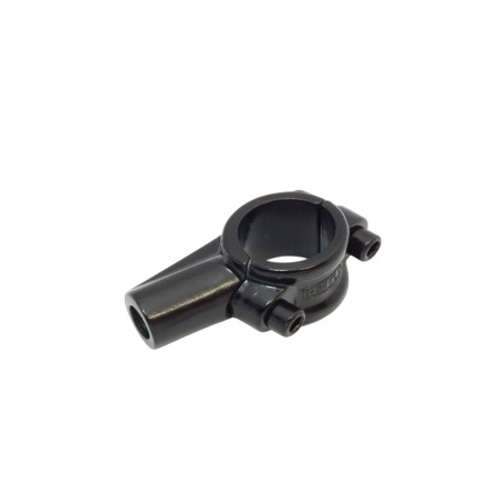 EMGO UCHWYT LUSTERKA Z OBEJMĄ NA KIEROWNICĘ 22MM (7/8") KOLOR CZARNY (OTWÓR 10MM)