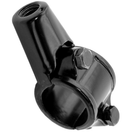 V PARTS (VICMA) ADAPTER LUSTERKA OBEJMA 22MM (GWINT LEWY/WEWNĘTRZNY M10 X 1,25) KOLOR CZARNY (TM18)