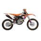 BLACKBIRD KOMPLET NAKLEJEK (OKLEIN) KTM EXC/EXC-F '08-'11, SX/SX-F 125 '07-'10 DREAM 5 CHROME EFX KOLOR POMARAŃCZOWY CZARNY