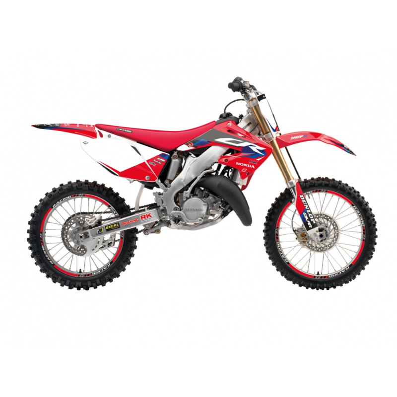 BLACKBIRD KOMPLET NAKLEJEK (OKLEIN) HONDA CR 125R '00-'01, CR 250R '02-'07 DREAM 5 KOLOR CZERWONY CZARNY