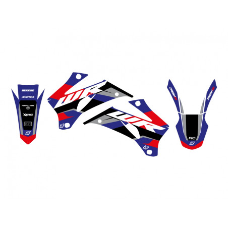 BLACKBIRD KOMPLET NAKLEJEK (OKLEIN) YAMAHA WR 250F '07-'14, WR 450F '07-'11 DREAM 5 KOLOR NIEBIESKI CZARNY
