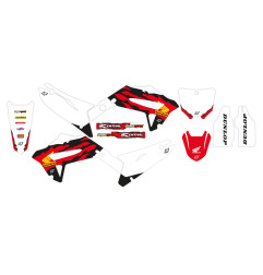 BLACKBIRD KOMPLET NAKLEJEK (OKLEIN) HONDA CR 125R '02-'07, CR 250R '02-'07 RETRO (RESTYLING POLISPORT '22)