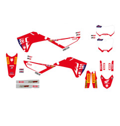 BLACKBIRD KOMPLET NAKLEJEK (OKLEIN) HONDA CRF 250R '25; CRF 450R '25 REPLICA TEAM HRC KOLOR CZERWONY CZARNY
