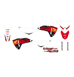 BLACKBIRD KOMPLET NAKLEJEK (OKLEIN) HONDA CRF 250R '25; CRF 450R '25 RETRO