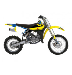 BLACKBIRD KOMPLET NAKLEJEK (OKLEIN) SUZUKI RM 85 '02-'25 DREAM 5 KOLOR ŻÓŁTY NIEBIESKI