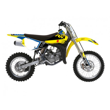 BLACKBIRD KOMPLET NAKLEJEK (OKLEIN) SUZUKI RM 85 '02-'25 DREAM 5 KOLOR ŻÓŁTY NIEBIESKI