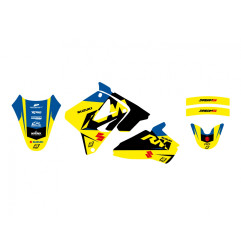 BLACKBIRD KOMPLET NAKLEJEK (OKLEIN) SUZUKI RM 85 '02-'25 DREAM 5 KOLOR ŻÓŁTY NIEBIESKI