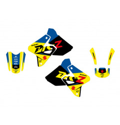 BLACKBIRD KOMPLET NAKLEJEK (OKLEIN) SUZUKI DRZ 400 '00-'23 DREAM 5 KOLOR ŻÓŁTY NIEBIESKI