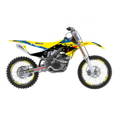BLACKBIRD KOMPLET NAKLEJEK (OKLEIN) SUZUKI RMZ 250 '04-'06 DREAM 5 KOLOR NIEBIESKI ŻÓŁTY CZARNY