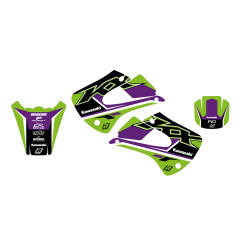 BLACKBIRD KOMPLET NAKLEJEK (OKLEIN) KAWASAKI KX 85 '01-'13 DREAM 5 KOLOR ZIELONY CZARNY