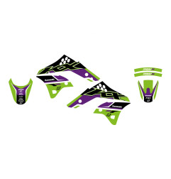 BLACKBIRD KOMPLET NAKLEJEK (OKLEIN) KAWASAKI KX 250F '06-'08 DREAM 5 KOLOR ZIELONY CZARNY