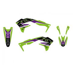 BLACKBIRD KOMPLET NAKLEJEK (OKLEIN) KAWASAKI KX 450F '16-'18 DREAM 5 KOLOR ZIELONY CZARNY