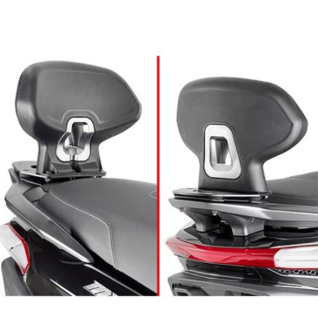 KAPPA OPARCIE PASAŻERA PIAGGIO MP3 HPE 400, MP3 400 SPORT, MP3 530 EXCLUSIVE '22-'25,
