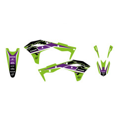 BLACKBIRD KOMPLET NAKLEJEK (OKLEIN) KAWASAKI KX 250F '17-'20 DREAM KOLOR ZIELONY CZARNY