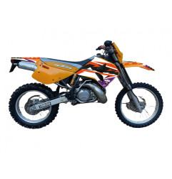 BLACKBIRD KOMPLET NAKLEJEK (OKLEIN) KTM 4T '96-'99 (4 STROKE ALL MODELS) DREAM 5 KOLOR POMARAŃCZOWY CZARNY