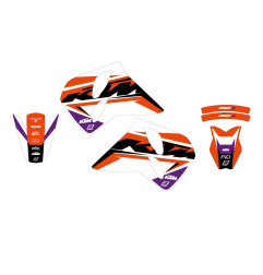 BLACKBIRD KOMPLET NAKLEJEK (OKLEIN) KTM 4T '96-'99 (4 STROKE ALL MODELS) DREAM 5