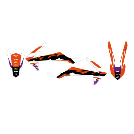 BLACKBIRD KOMPLET NAKLEJEK (OKLEIN) KTM SX 85 '18-'23 DREAM 5 KOLOR POMARAŃCZOWY BIAŁY CZARNY