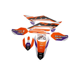 BLACKBIRD KOMPLET NAKLEJEK (OKLEIN) KTM SX 85 '25 DREAM 5 KOLOR POMARAŃCZOWY BIAŁY CZARNY