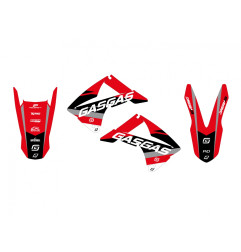 BLACKBIRD KOMPLET NAKLEJEK (OKLEIN) GAS GAS EC 125/250/300 '10-'11, FSR 250/450 '10-'11 DREAM 5 KOLOR CZERWONY CZARNY
