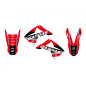 BLACKBIRD KOMPLET NAKLEJEK (OKLEIN) GAS GAS EC 125/250/300 '10-'11, FSR 250/450 '10-'11 DREAM 5 KOLOR CZERWONY CZARNY
