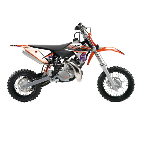 BLACKBIRD KOMPLET NAKLEJEK (OKLEIN) KTM SX 50 '09-'15 DREAM 5 KOLOR POMARAŃCZOWY CZARNY