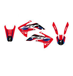 BLACKBIRD KOMPLET NAKLEJEK (OKLEIN) HONDA CRF 150 '07-'24 DREAM 5 KOLOR CZERWONY