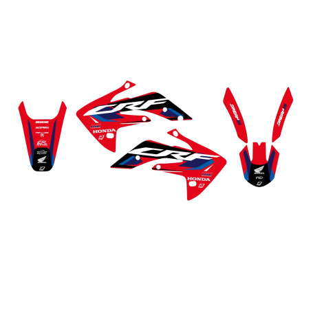 BLACKBIRD KOMPLET NAKLEJEK (OKLEIN) HONDA CRF 150 '07-'24 DREAM 5 KOLOR CZERWONY