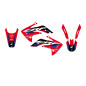 BLACKBIRD KOMPLET NAKLEJEK (OKLEIN) HONDA CRF 150 '07-'24 DREAM 5 KOLOR CZERWONY