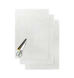 BLACKBIRD KOMPLET NAKLEJEK (OKLEIN) (FOLIA CRYSTALL 0,4 MM) (PERFOROWANA) 3 X ARKUSZ 47X33CM, KOLOR TRANSPARENTNY