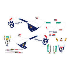 BLACKBIRD KOMPLET NAKLEJEK (OKLEIN) HUSQVARNA FC/TC '16-'18, TE/FE '17-'19 REPLICA FACTORY HUSQVARNA