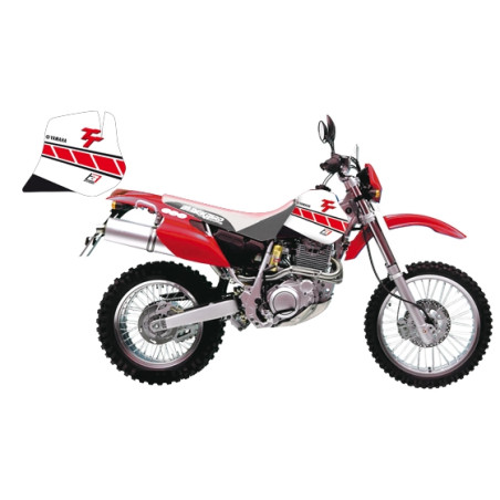 BLACKBIRD KOMPLET NAKLEJEK (OKLEIN) YAMAHA TT 600R '97-'05 DREAM 2 KOLOR BIAŁY CZERWONY