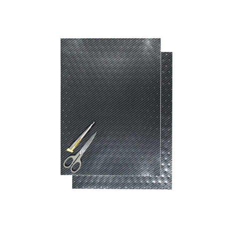 BLACKBIRD FOLIA (OKLEINA) CARBON (Z DZIURKAMI) MATERIAŁ CRYSTAL 0,4MM