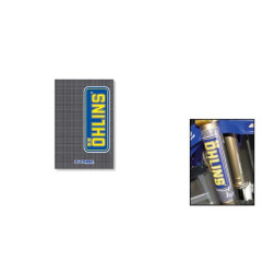 BLACKBIRD KOMPLET NAKLEJEK (OKLEIN) NA TELESKOPY OHLINS-CARBON 2 SZT.