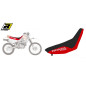 BLACKBIRD POKROWIEC / POSZYCIE NA SIEDZENIE HONDA XR 600 '88-'99 LOGO HONDA, TRADITIONAL, KOLOR CZARNY/CZERWONY
