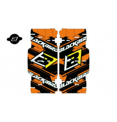 BLACKBIRD WYPRZEDAŻ NAKLEJKI NA OSŁONĘ CHŁODNICY RAD LOUVER DECALS SX/SXF '07-'10 KOLOR POMARAŃCZOWY/CZARNY