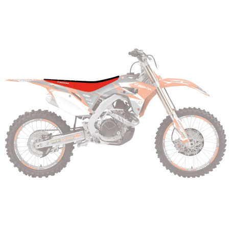 BLACKBIRD POKROWIEC / POSZYCIE NA SIEDZENIE HONDA CRF 250R '14-'17, CRF 450R '13-'16 DOUBLE GRIP 3, KOLOR CZARNY CZERWONY