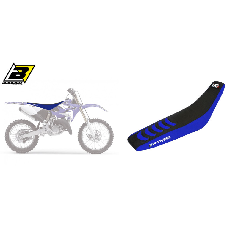 BLACKBIRD POKROWIEC / POSZYCIE NA SIEDZENIE YAMAHA YZ 125/250 '02-'21 DOUBLE GRIP 3 KOLOR NIEBIESKI CZARNY
