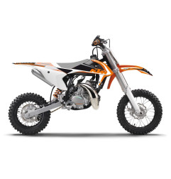 BLACKBIRD WYPRZEDAŻ KOMPLET NAKLEJEK (OKLEIN) KTM SX 50 '16-'23 DREAM 4 KOLOR POMARAŃCZOWY BIAŁY CZARNY