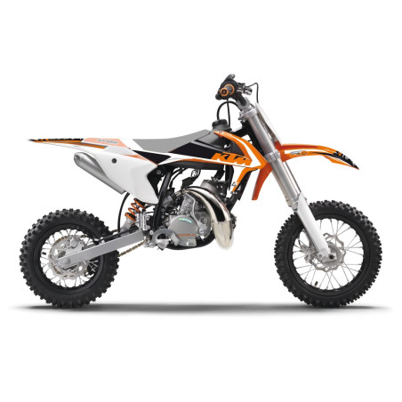 BLACKBIRD WYPRZEDAŻ KOMPLET NAKLEJEK (OKLEIN) KTM SX 50 '16-'23 DREAM 4 KOLOR POMARAŃCZOWY BIAŁY CZARNY