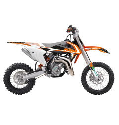 BLACKBIRD WYPRZEDAŻ KOMPLET NAKLEJEK (OKLEIN) KTM SX 65 '16-'23 DREAM 4 KOLOR POMARAŃCZOWY BIAŁY CZARNY