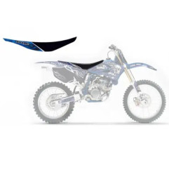 BLACKBIRD WYPRZEDAŻ POKROWIEC / POSZYCIE NA SIEDZENIE YAMAHA YZ 250F '10-'13 TRIBAL SKULL 2 KOLOR CZARNY NIEBIESKI