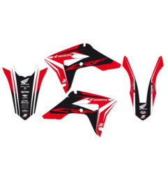 BLACKBIRD PROMOCJA KOMPLET NAKLEJEK (OKLEIN) HONDA CRF 250R '22-'24, CRF 450R '21-'24 DREAM 4 KOLOR CZERWONY CZARNY BIAŁY