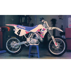 TECNOSEL (BLACKBIRD) KOMPLET NAKLEJEK (OKLEIN) YAMAHA YZ 250 '90-'92, REPLICA TEAM YAMAHA '92 USA KOLOR RÓŻOWY/ BIAŁY
