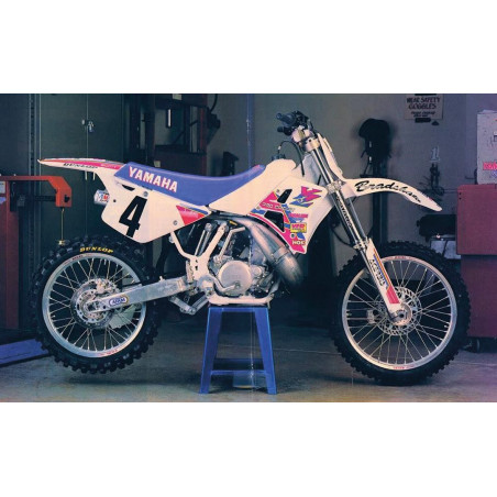TECNOSEL (BLACKBIRD) KOMPLET NAKLEJEK (OKLEIN) YAMAHA YZ 250 '90-'92, REPLICA TEAM YAMAHA '92 USA KOLOR RÓŻOWY/ BIAŁY